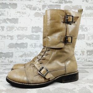 Vince Camuto Tan Combat & Moto Boots